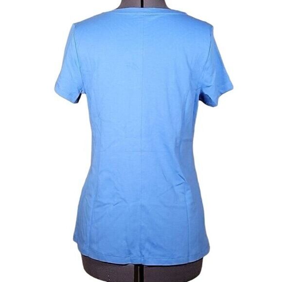 NWOT Isaac Mizrahi Essential V-neck T-shirt Sz XS - Picture 4 of 9